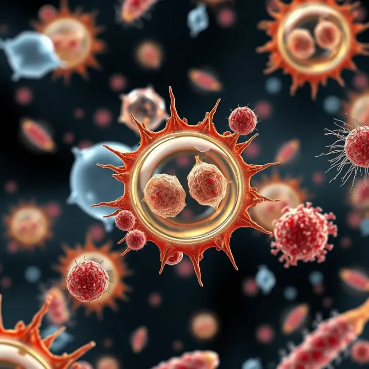 Visual representation showing different types of organisms such as bacteria and protozoa that reproduce through binary fission