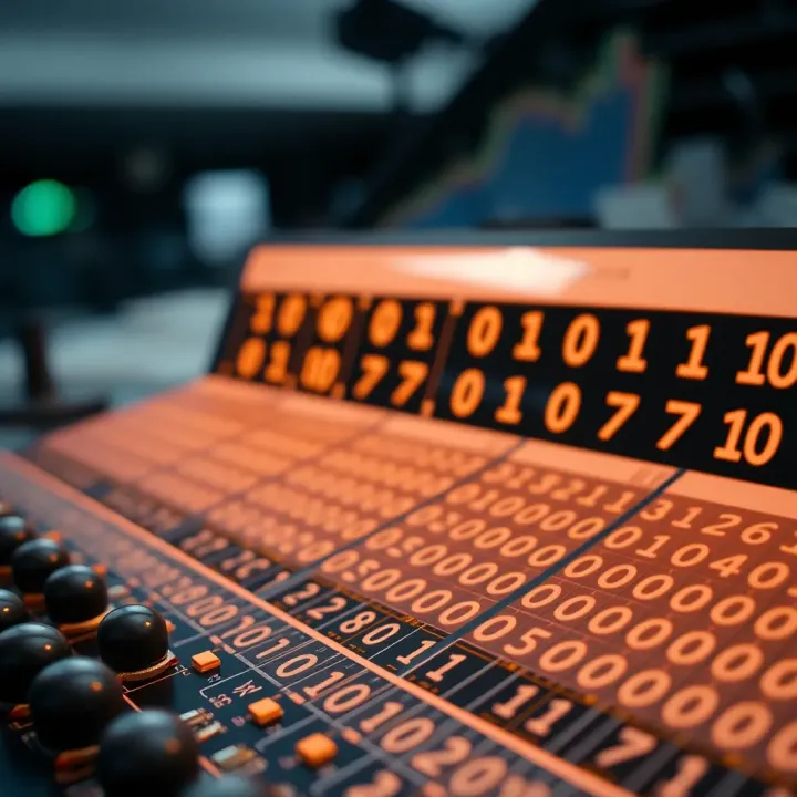 Example of using a binary table to represent logic states in digital circuits