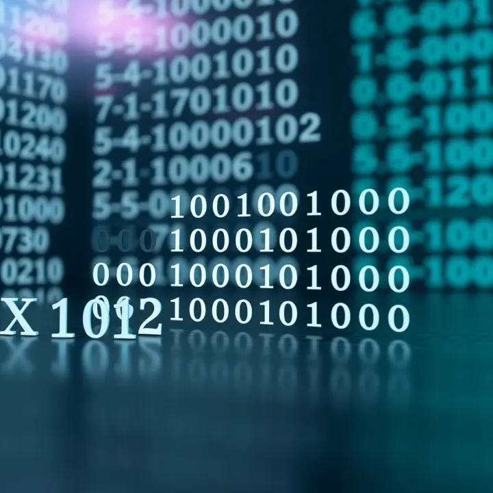 Diagram showing binary digits grouped and their corresponding hexadecimal values