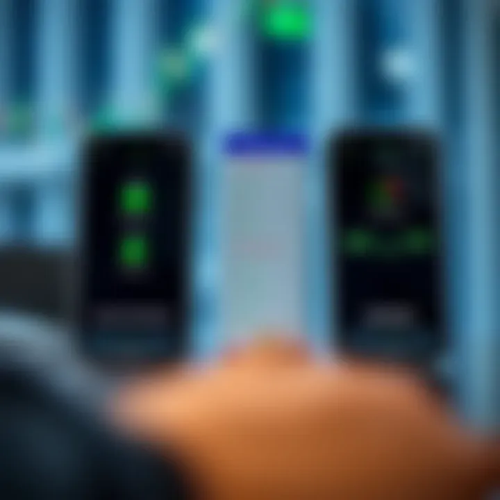 Comparison of forex app features including security icons, usability ratings, and cost indicators