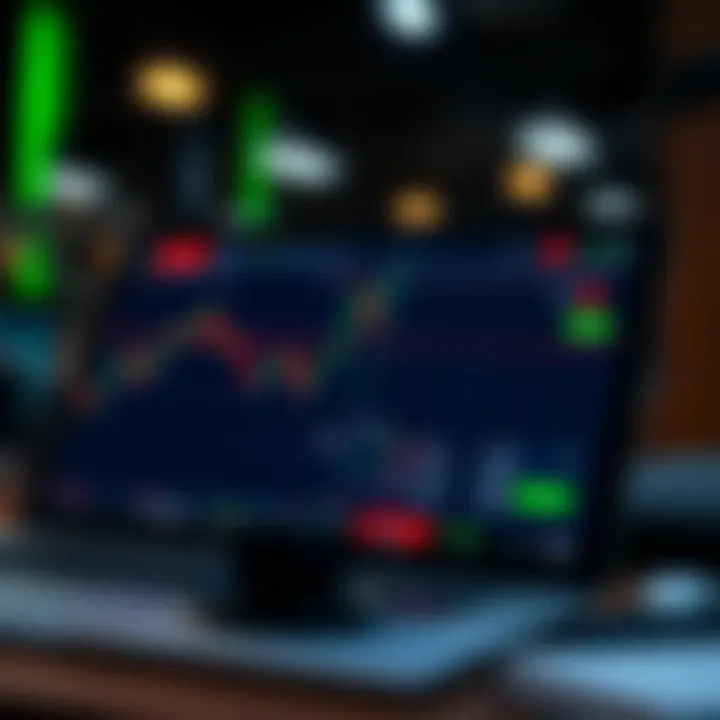 Illustration of trading platform interface showing risk management tools and strategy options for binary trading