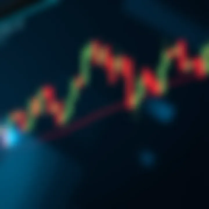 Bearish candlestick pattern depicting a downward market movement with clear candle signals for traders