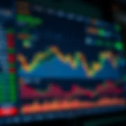 Cryptocurrency Trading Platform Interface for Market Analysis Dashboard view of a cryptocurrency trading platform showing real-time market data and transaction options