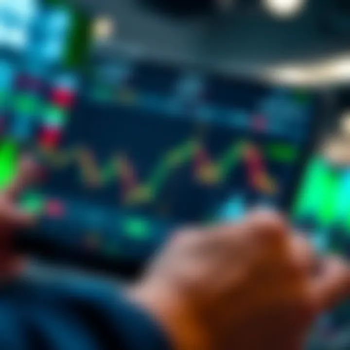User interface of a popular online trading app in Pakistan showing market data and trading options