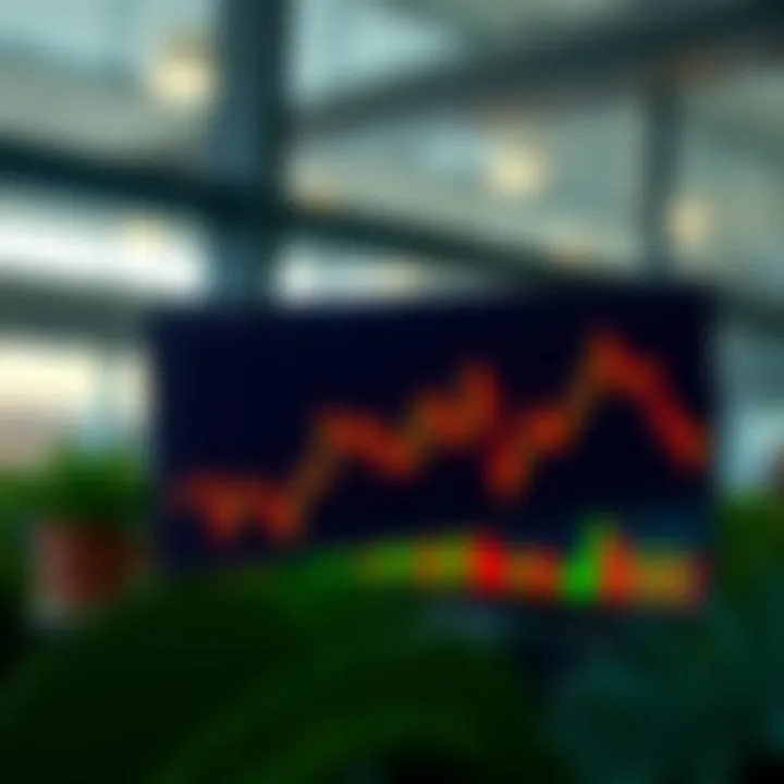 Chart showing bullish candlestick pattern indicating potential market uptrend