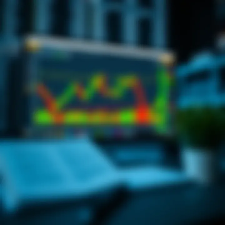 Safe Practice Techniques for Forex Trading Illustration of a computer screen displaying forex trading platform with charts and safe practice tips