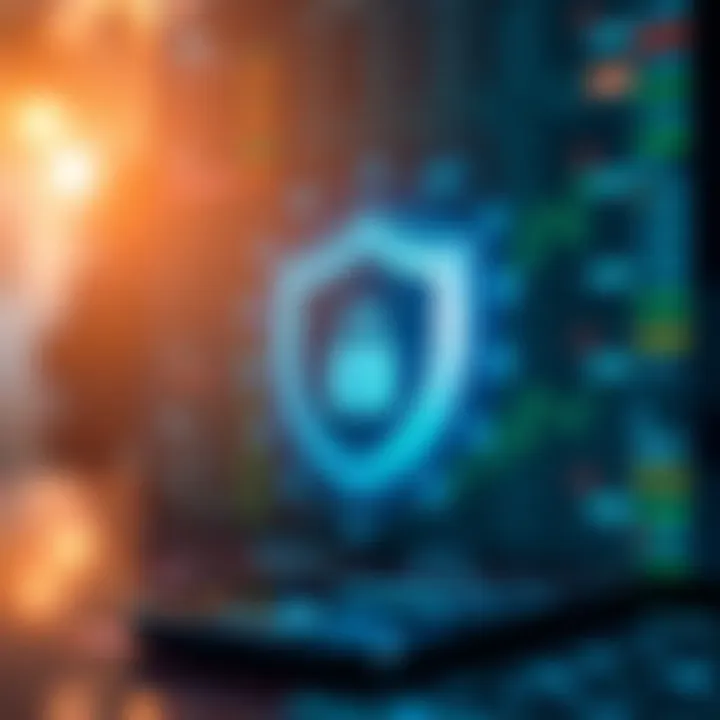 Security and Regulatory Compliance in Forex Trading Apps Secure digital shield representing protection and regulatory compliance in forex trading