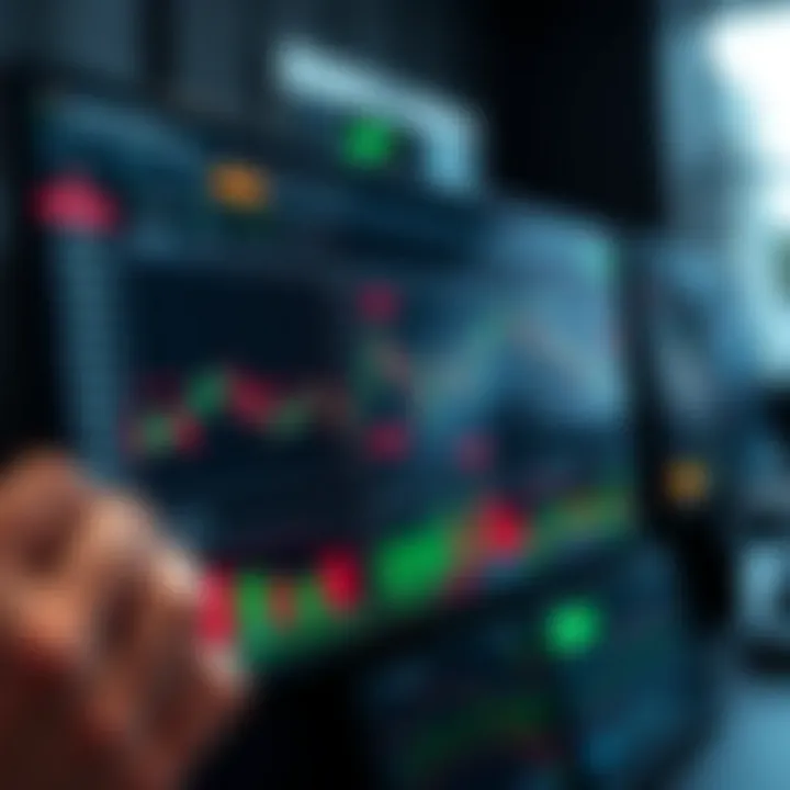 Dashboard of a forex trading simulator displaying key features and market indicators