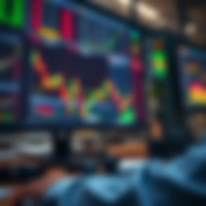 Illustration of risk management strategies with charts and trading tools