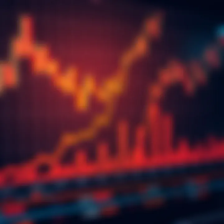 Graph showing upward trend of cryptocurrency values on a digital trading platform