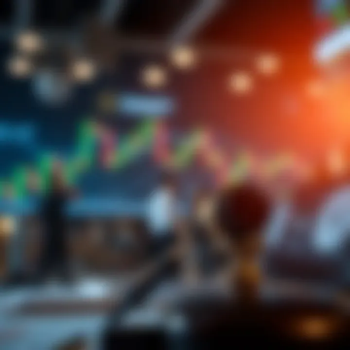 Visual representation of legal considerations and risk management in binary options trading