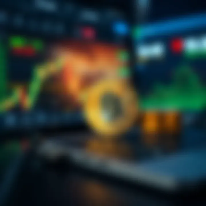Digital tools and platforms showcasing crypto trading charts and risk management features