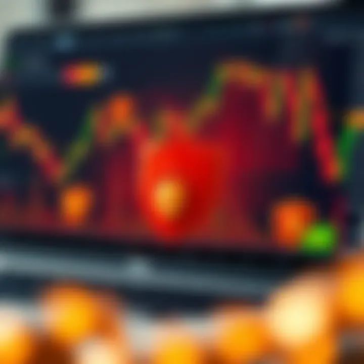 Visual representation of risk management strategies with graphs and protective shield icons