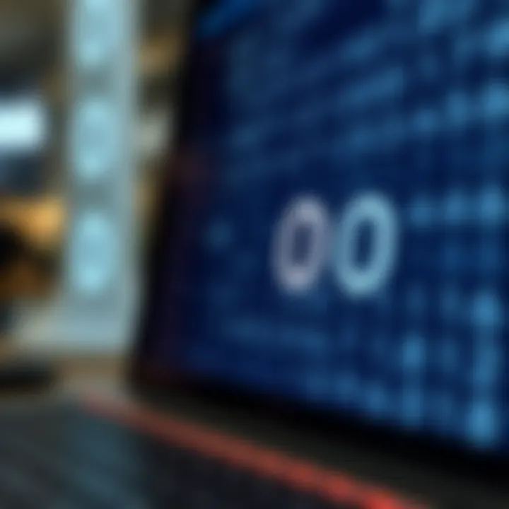 Diagram illustrating the encoding of decimal digits into binary coded decimal format with four-bit binary groups
