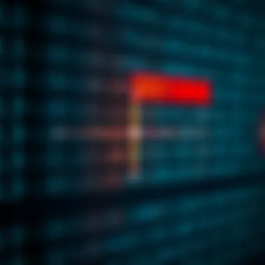 Binary Division Illustrated with Aligned Binary Numbers Diagram illustrating binary division with binary numbers aligned and division operation highlighted