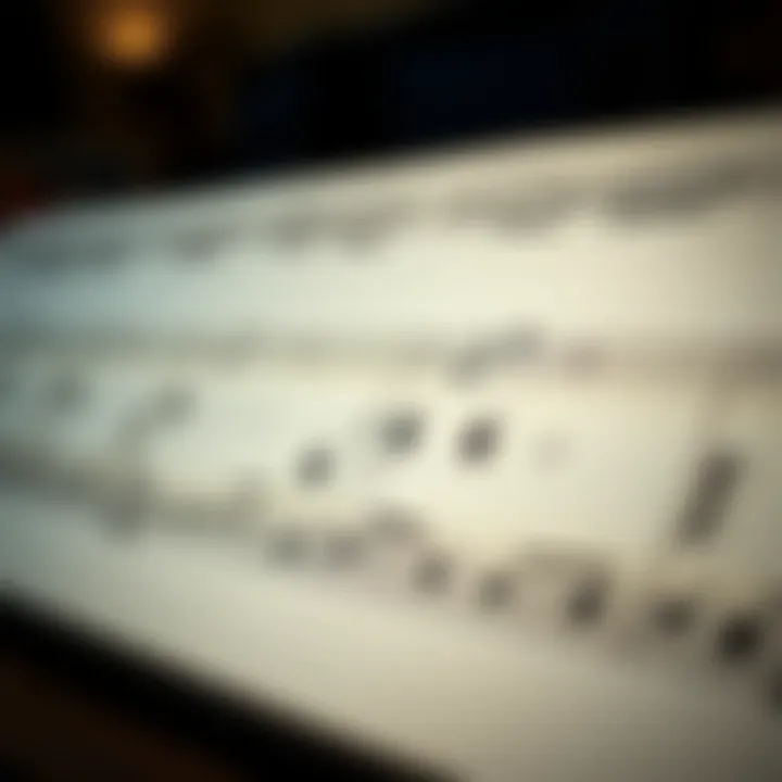 Musical staff showing two distinct sections of a binary form composition