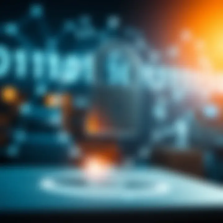 Conceptual illustration of secure login technology integrating binary systems within digital networks