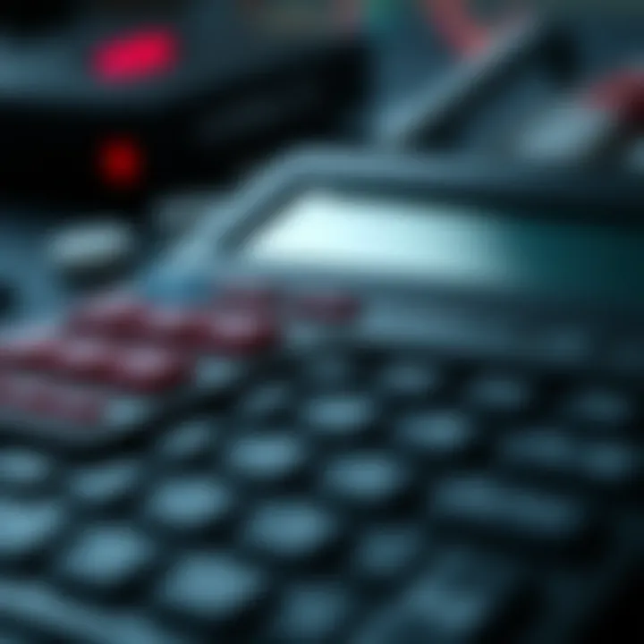 Visual representation of arithmetic and logical operations performed by a binary number calculator