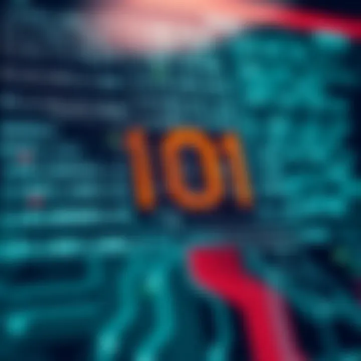 Conceptual graphic showing how binary code translates into digital data storage components