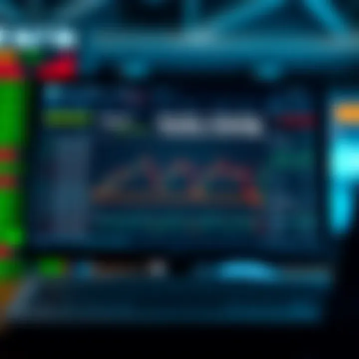 Diagram showing the operation of binary options trading platforms with user interface and market data
