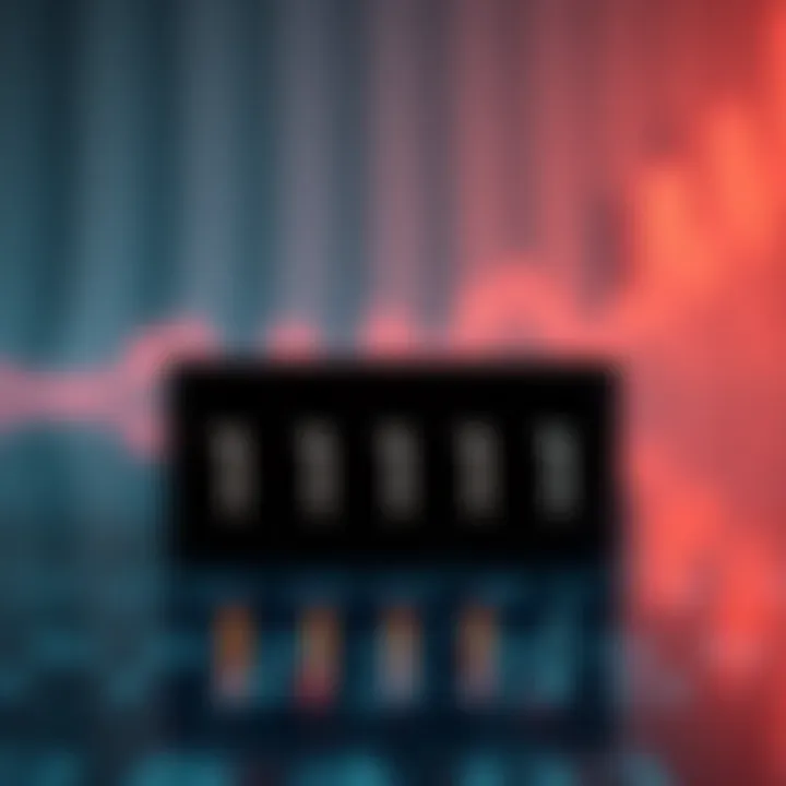 Diagram showing conversion from hexadecimal value to binary digits