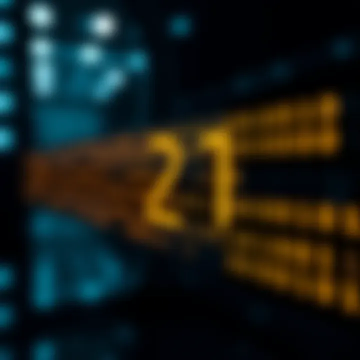 Diagram illustrating the binary representation of a decimal number with highlighted bits