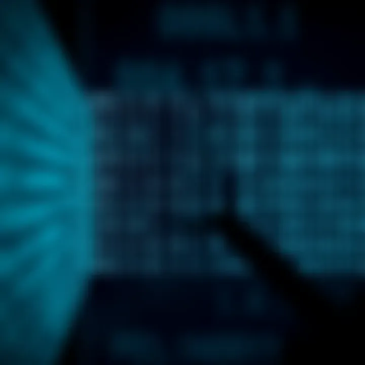 Visual representation of binary search algorithm dividing a sorted array to locate a target element