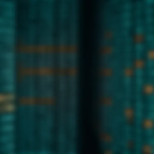 Visualization of binary search dividing a sorted list into halves to locate a target value efficiently