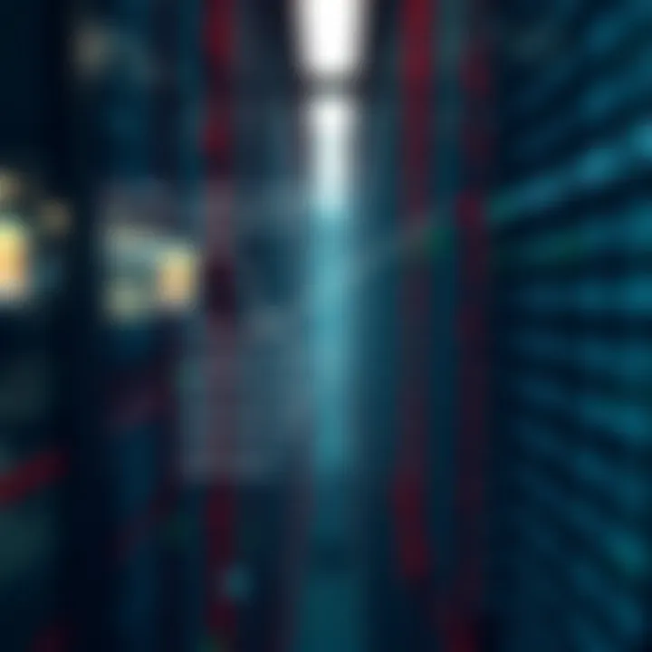 Visual diagram illustrating the binary search algorithm navigating through a sorted array