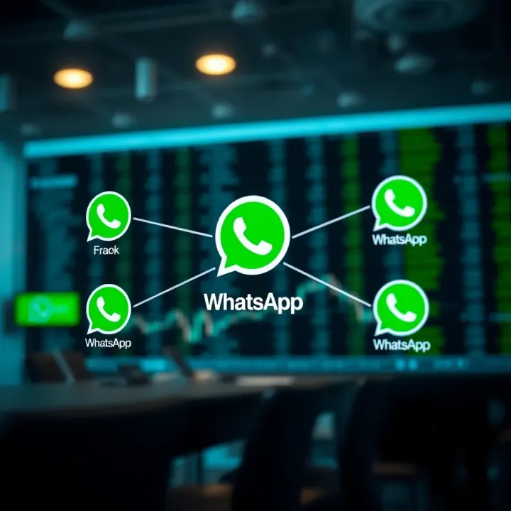 Connecting Forex Traders Through WhatsApp Links Diagram showing how WhatsApp links connect forex trading group members for sharing market insights