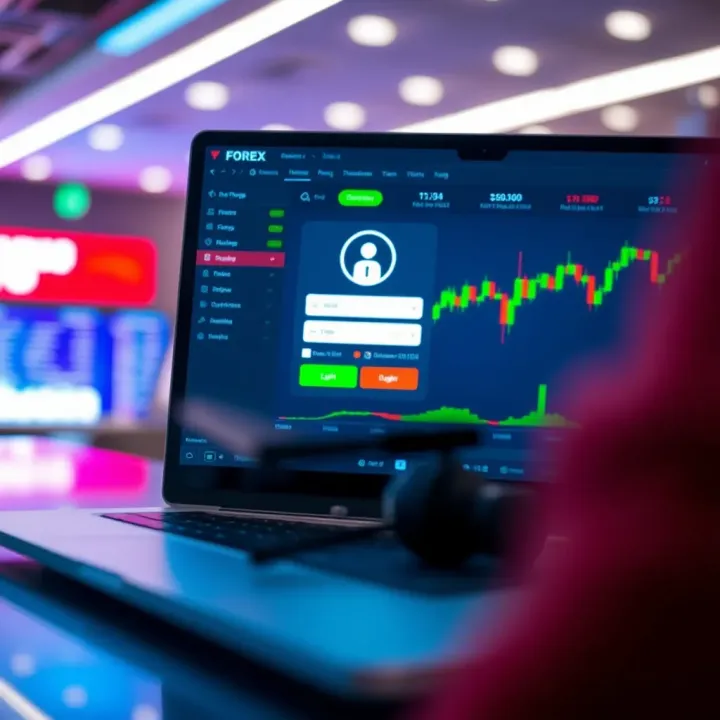Secure login interface for forex trading platform in Pakistan