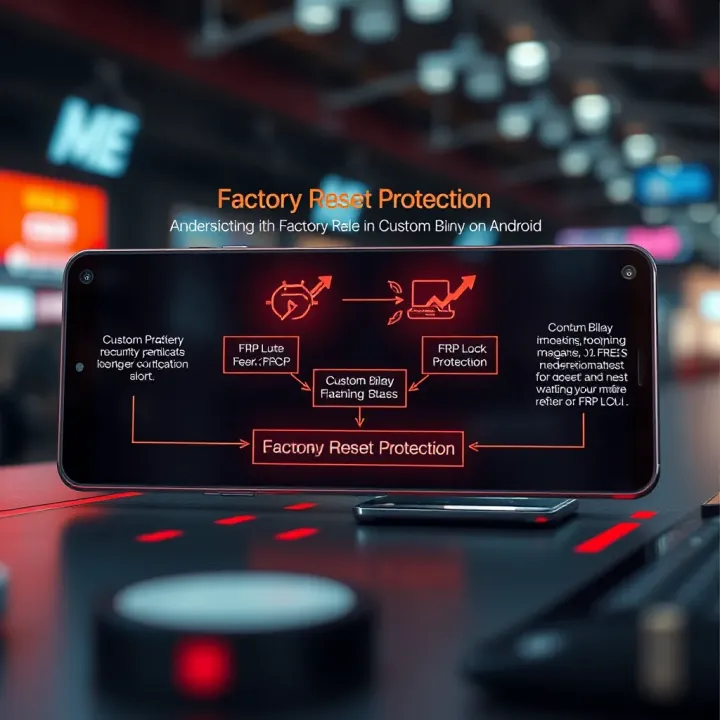Understanding the Role of Factory Reset Protection in Custom Binary Flashing Diagram showing the interaction between Factory Reset Protection and custom binary flashing on Android