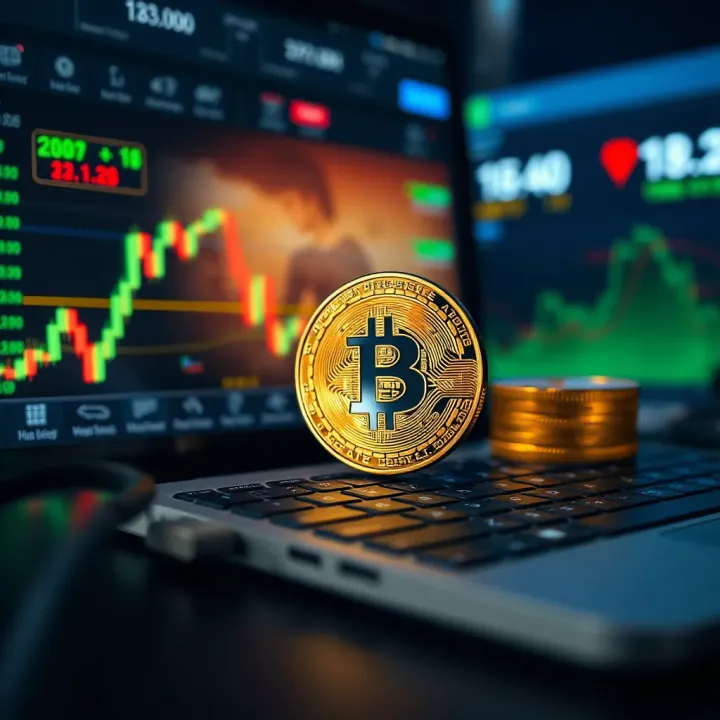 Digital tools and platforms showcasing crypto trading charts and risk management features