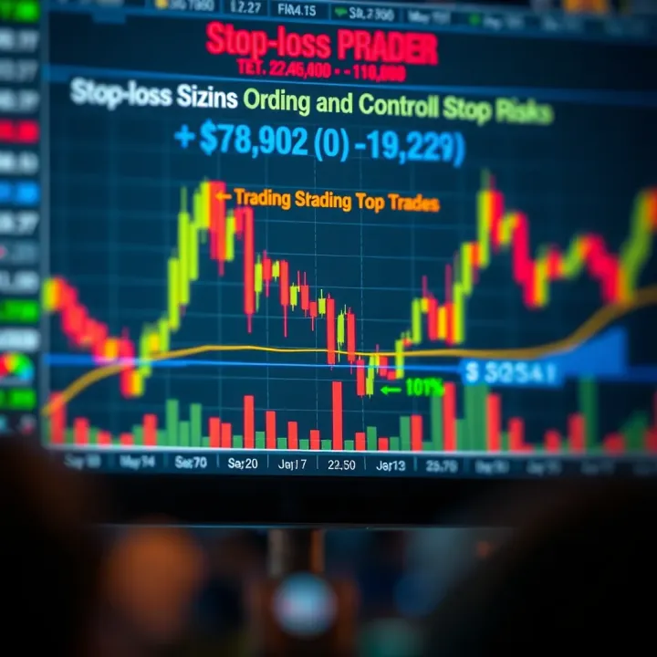 Using Stop-Loss and Position Sizing to Control Trading Risks Graph illustrating use of stop-loss orders and position sizing in trading management