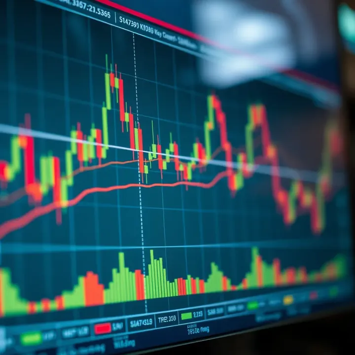Overview of Key Trading Chart Patterns Technical chart showing various trading patterns like head and shoulders and triangles