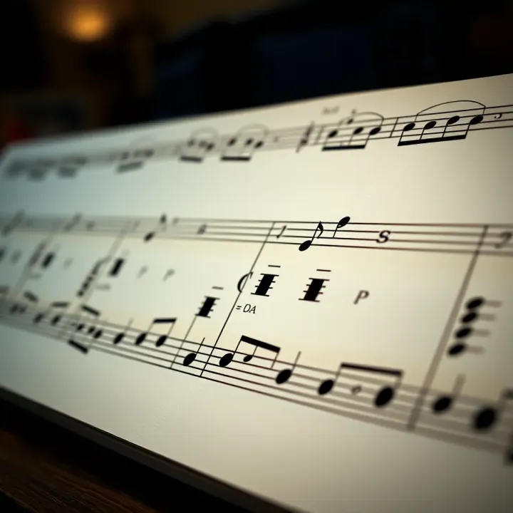 Structure of Binary Form in Music Musical staff showing two distinct sections of a binary form composition