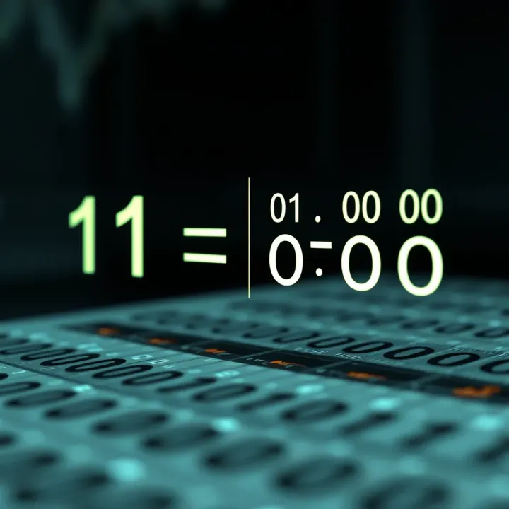 Diagram illustrating the multiplication of two binary numbers with highlighted digit alignment and partial products