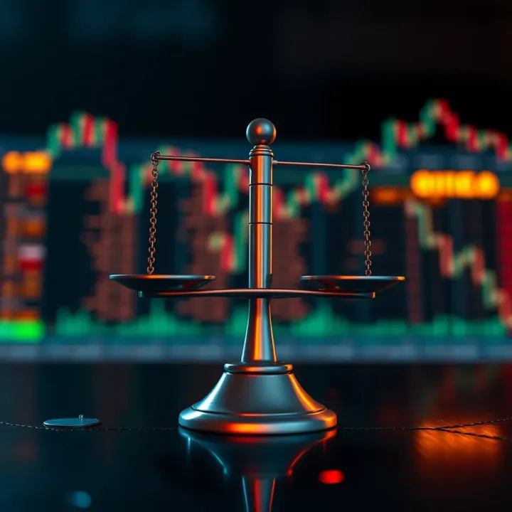 Risk and Reward Considerations in Binary Option Trading Conceptual illustration of risk and reward balance in binary option trading