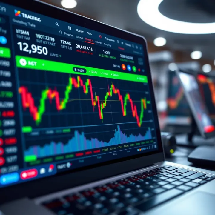 Screenshot of popular binary trading platform interface used in Pakistan