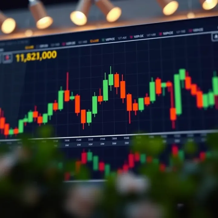 Diagram displaying triple candle pattern with indication of trend continuation in trading charts