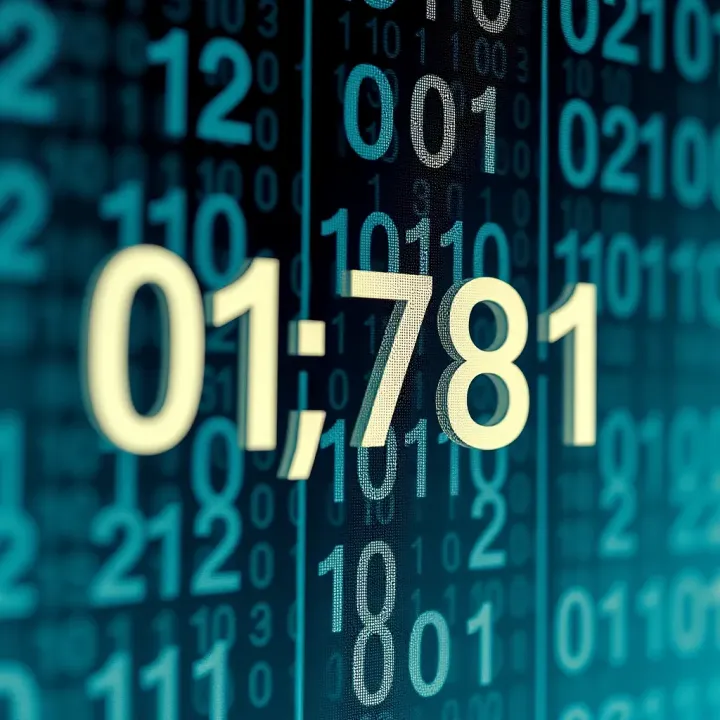 Visual representation of converting a decimal number to binary using division by two method