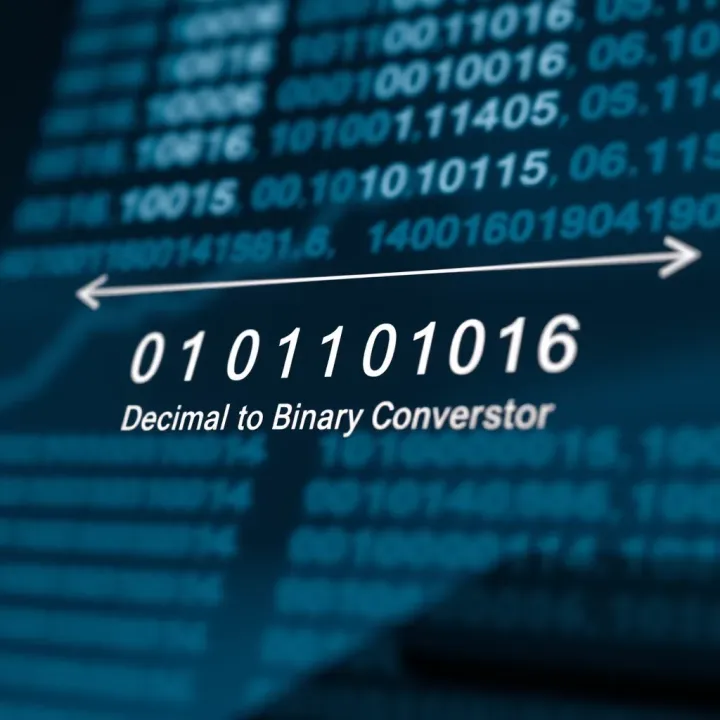 Diagram illustrating the conversion of a decimal number into its binary equivalent with labeled bits