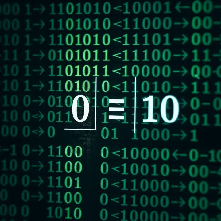 Example showcasing binary division comparing dividend, divisor, and quotient in binary format